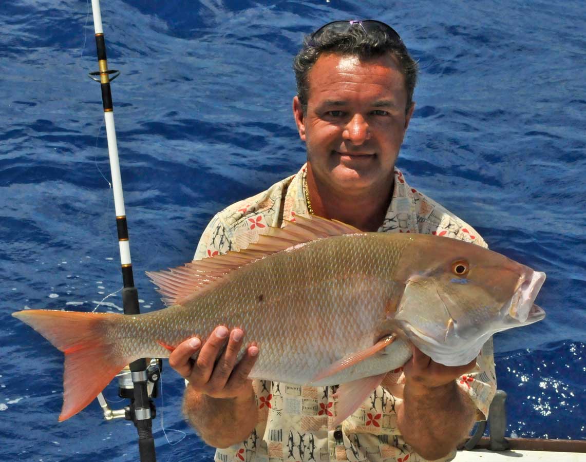 Eric Madinger pulled this Mutton Snapper off a wreck in the waters of Islamorada FL